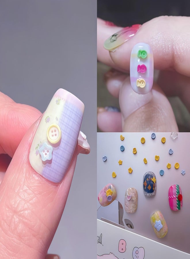 BHCCXZ 3D Buttons Gel Nail Art Mold Silicone Tools Nails Button Small Model Resin Buckle Molds for Accessories Supplies - Image 2